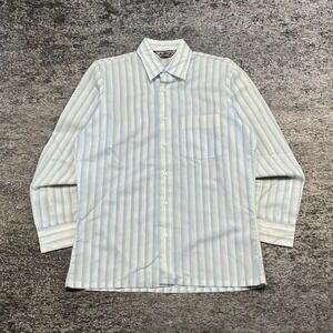 Vintage Triumph Of California Shirt Long Sleeve Button Down Mens Medium Striped